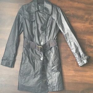 Stylish Black Trench Coat